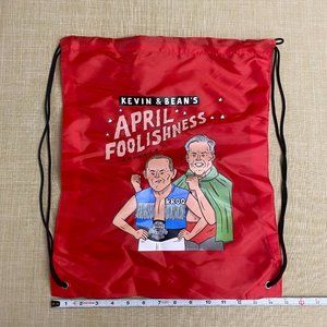 Kevin and Bean Drawstring Tote